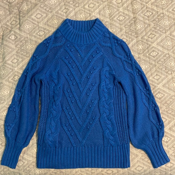 LOFT mock neck balloon sleeve sweater - Picture 3 of 6